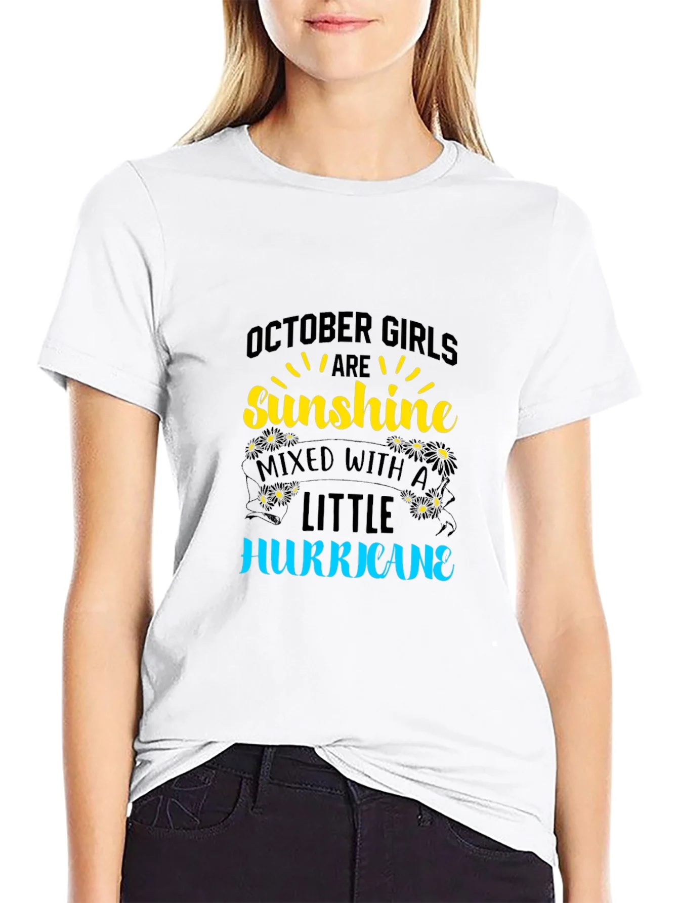 Rebbecca October Girls Sunshine Hurricane Black T-Shirt