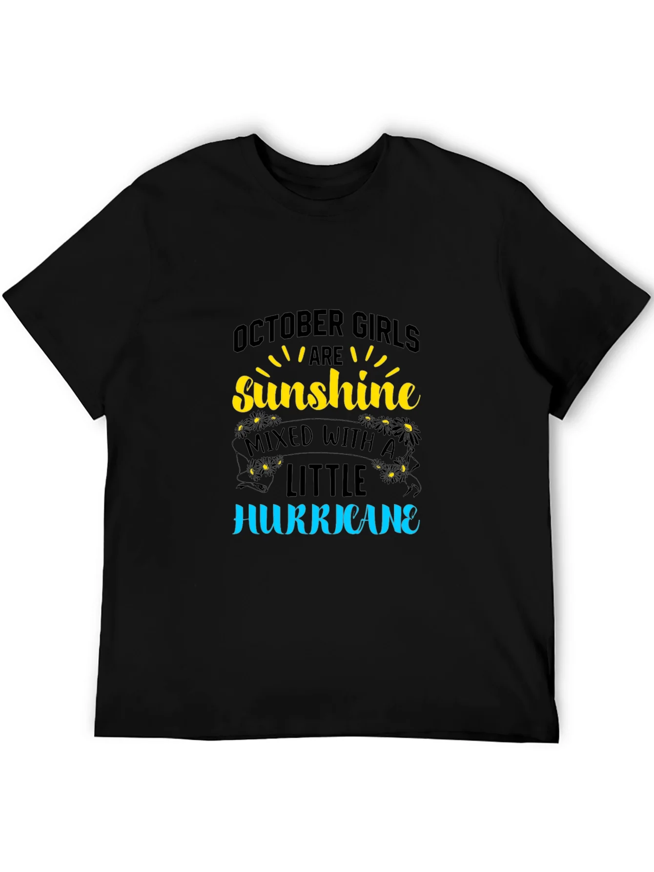 Rebbecca October Girls Sunshine Hurricane Black T-Shirt