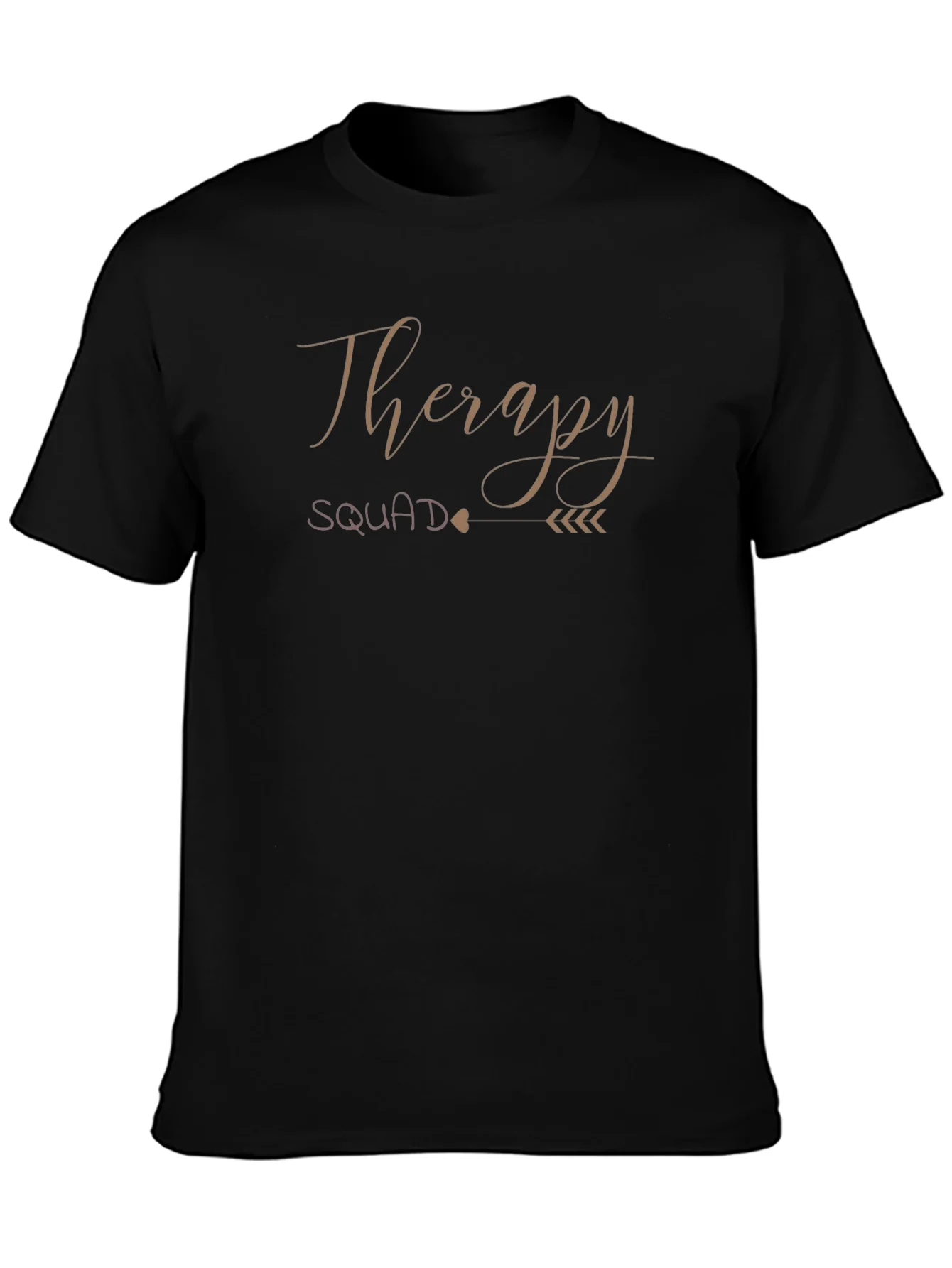 Camiseta Negra Therapy Squad Algod¨®n Casual