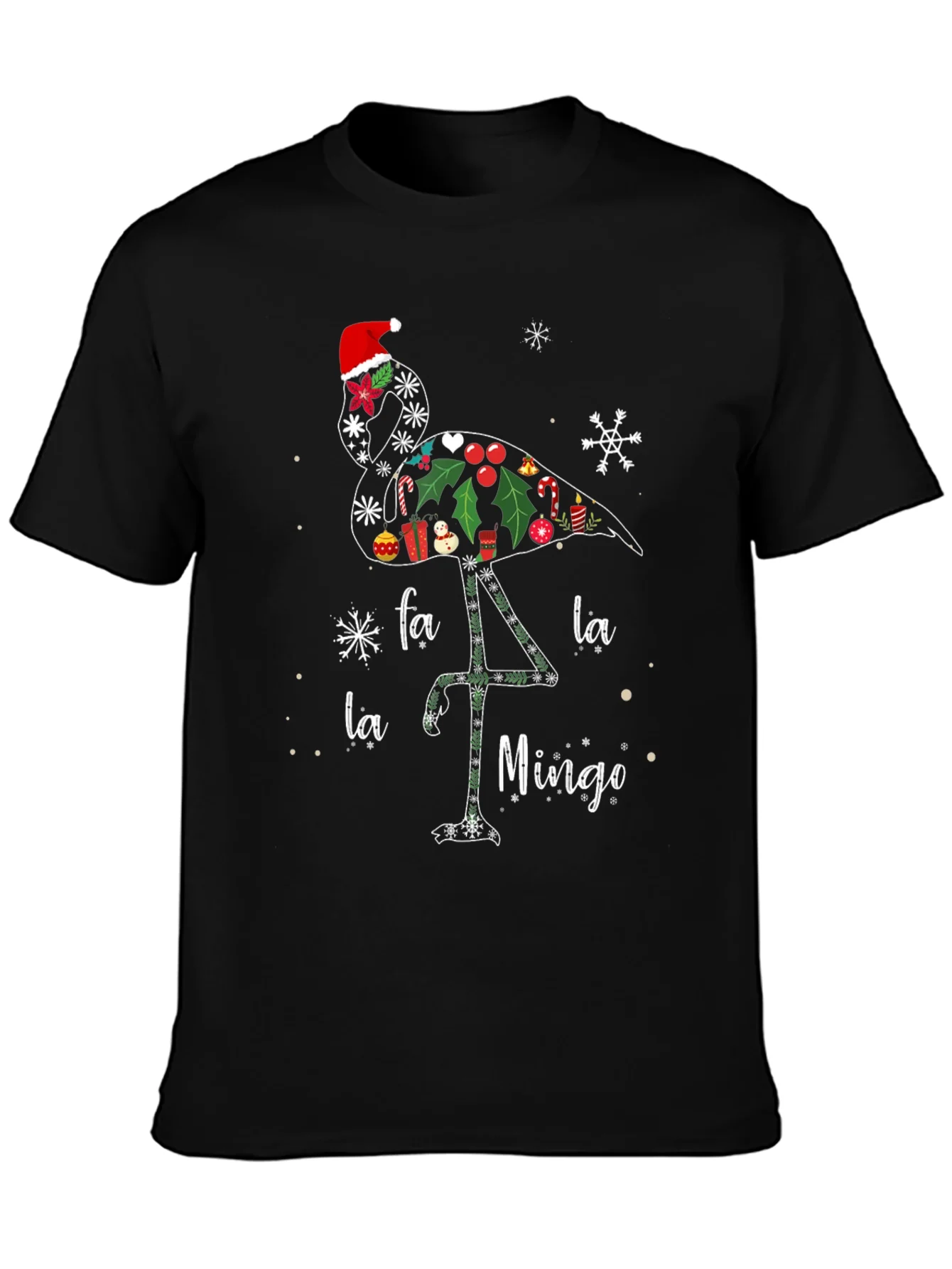 Rebbecca Festive Flamingo Christmas T-Shirt