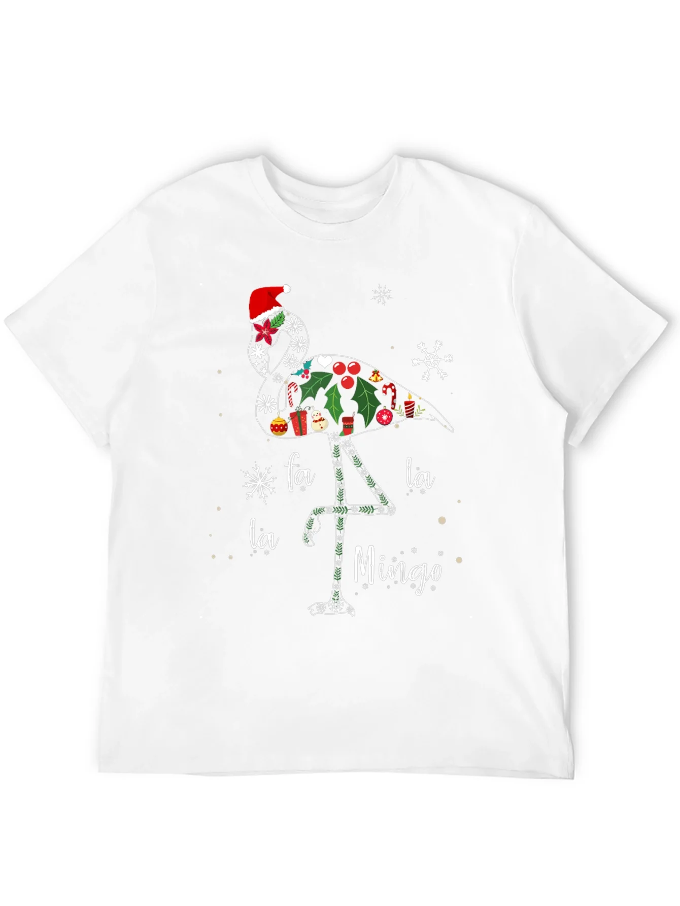 Rebbecca Festive Flamingo Christmas T-Shirt