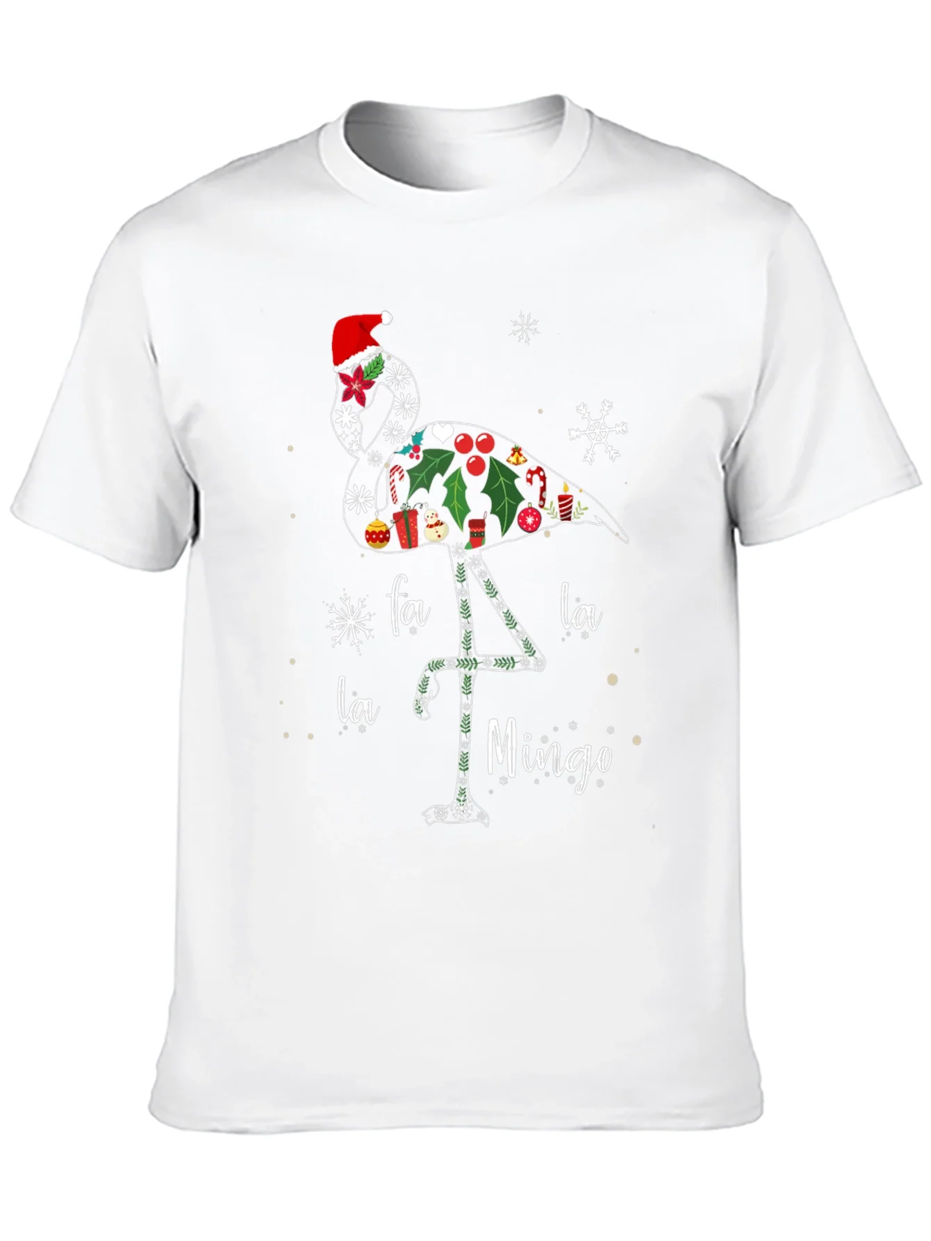 Rebbecca Festive Flamingo Christmas T-Shirt
