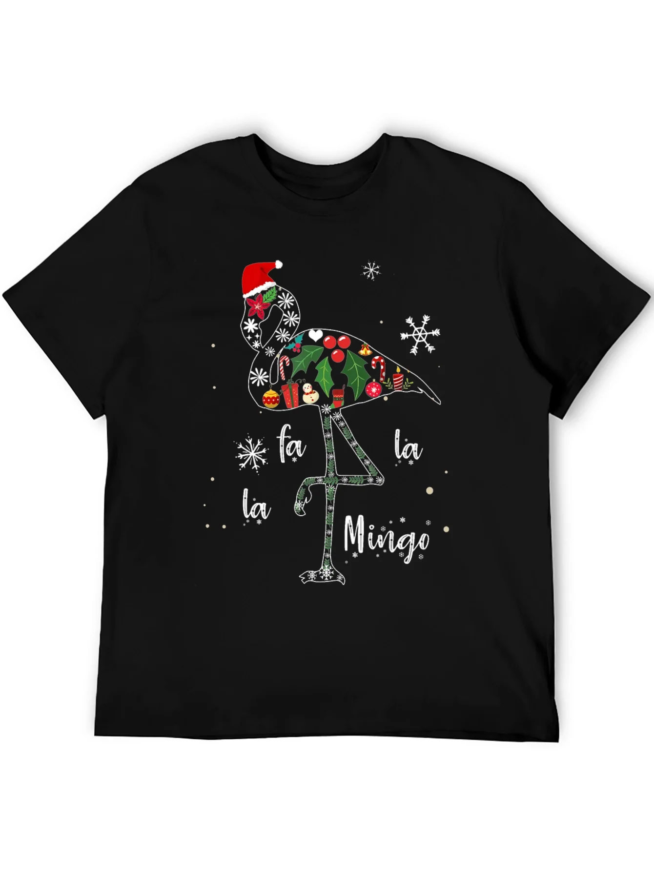 Rebbecca Festive Flamingo Christmas T-Shirt