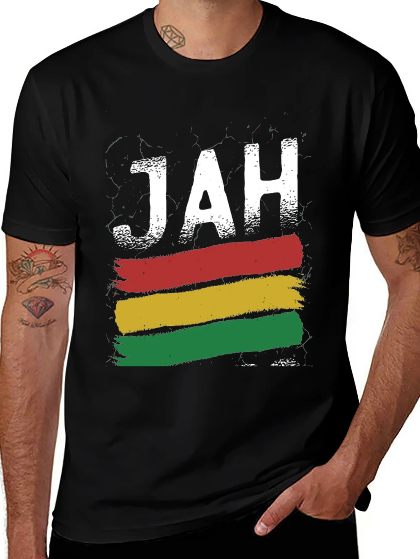 Camiseta Rastafari Jah - Dise?o Reggae