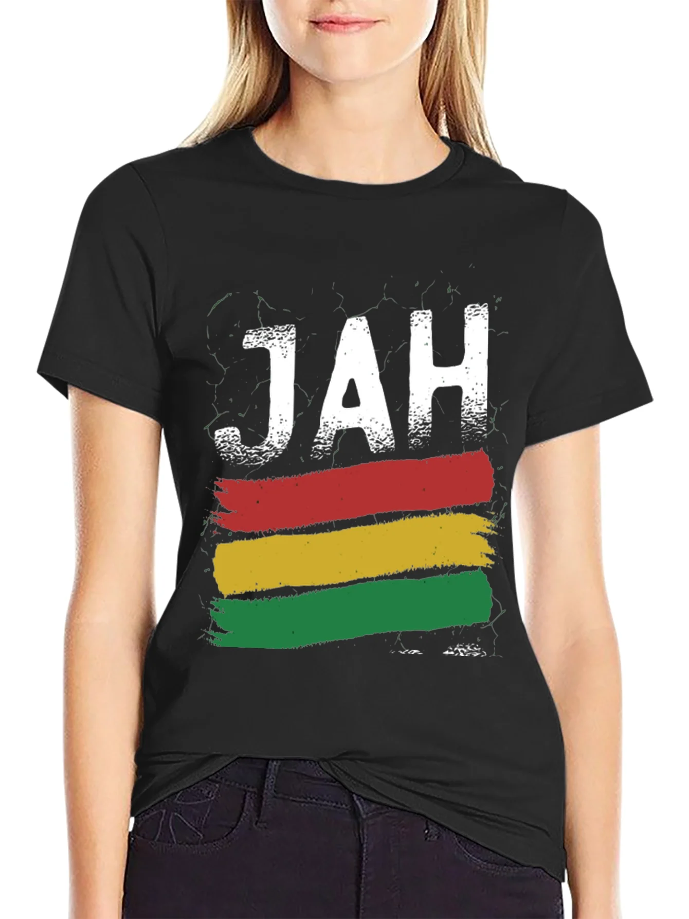 Camiseta Rastafari Jah - Dise?o Reggae