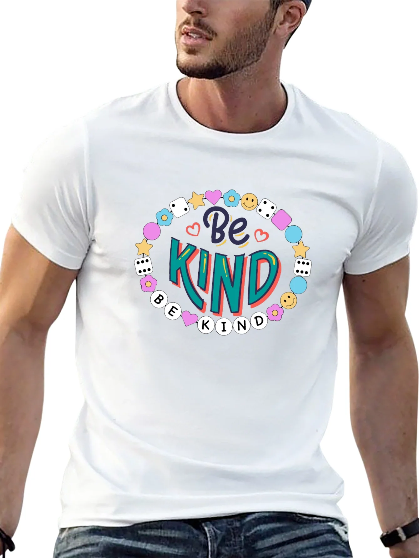 Camiseta Negra Be Kind para Hombre