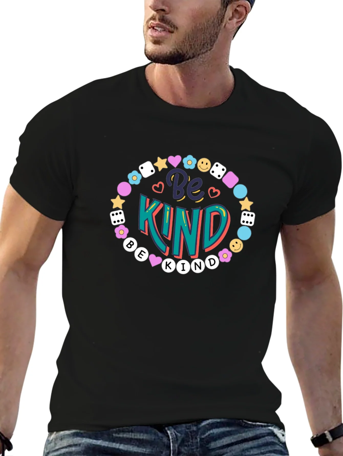 Camiseta Negra Be Kind para Hombre
