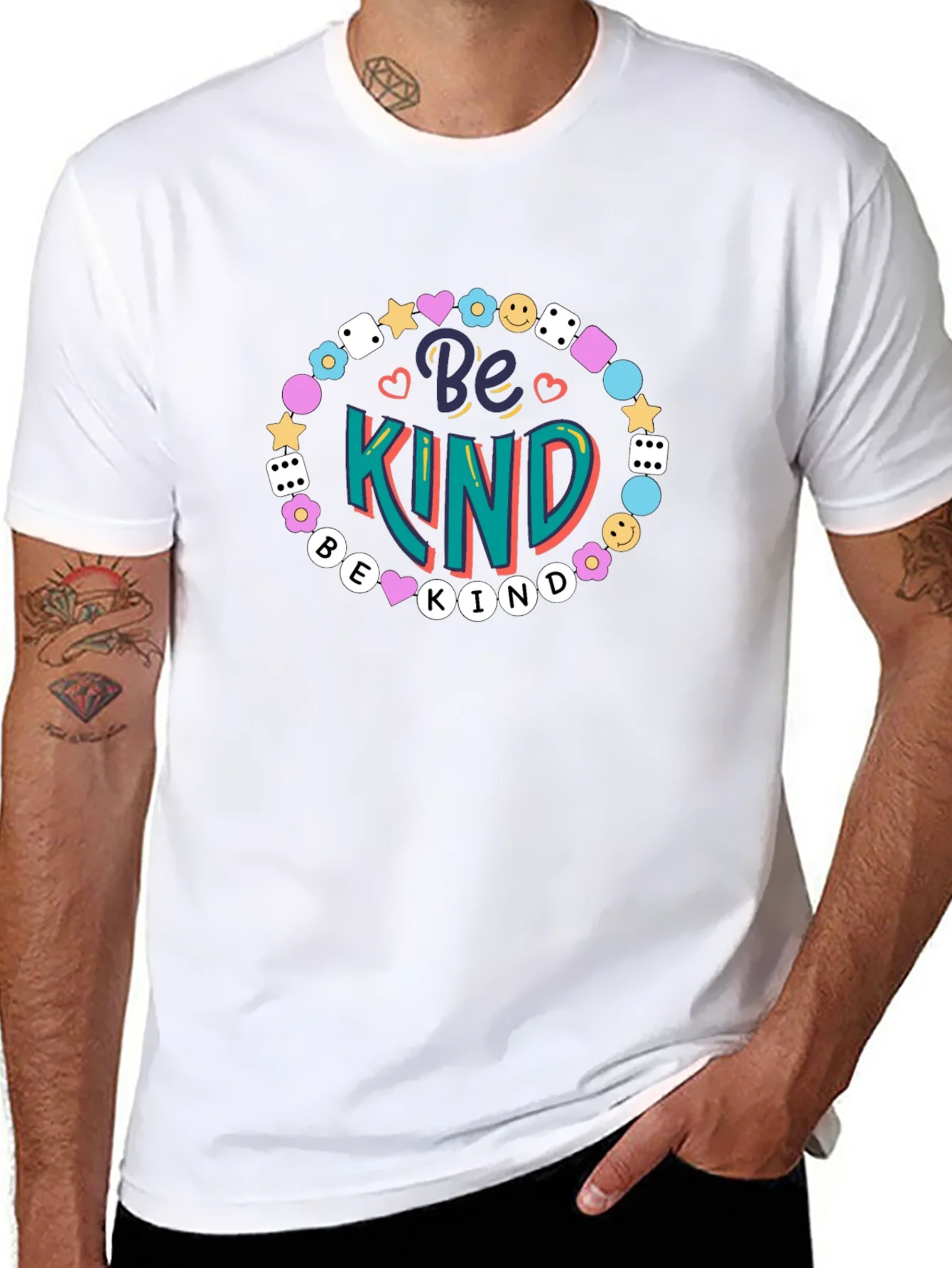 Camiseta Negra Be Kind para Hombre
