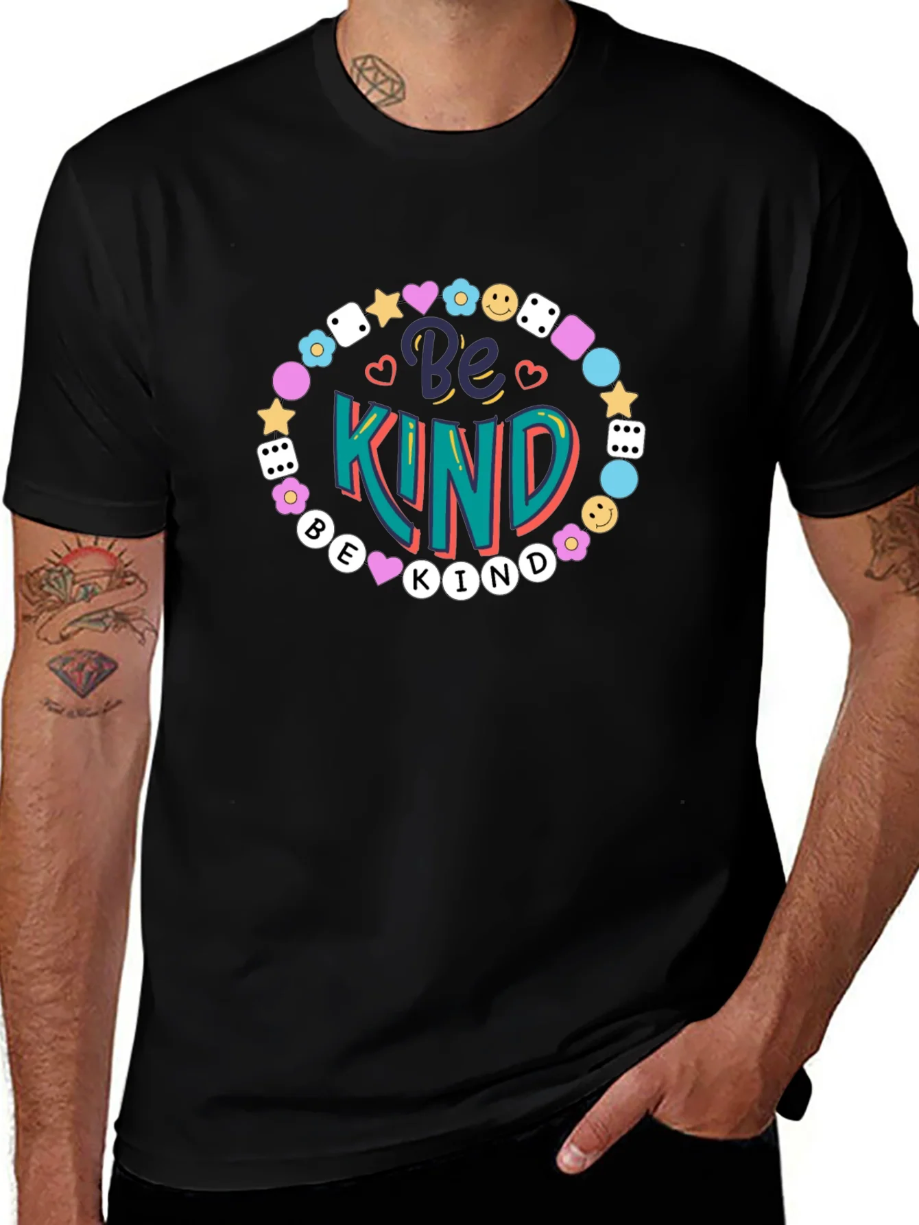 Camiseta Negra Be Kind para Hombre