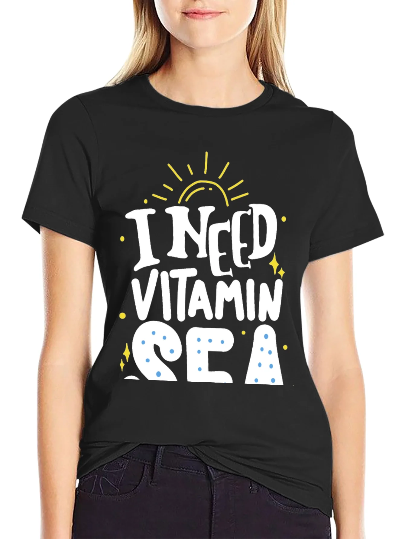 Rebbecca I Need Vitamin Sea Graphic T-Shirt