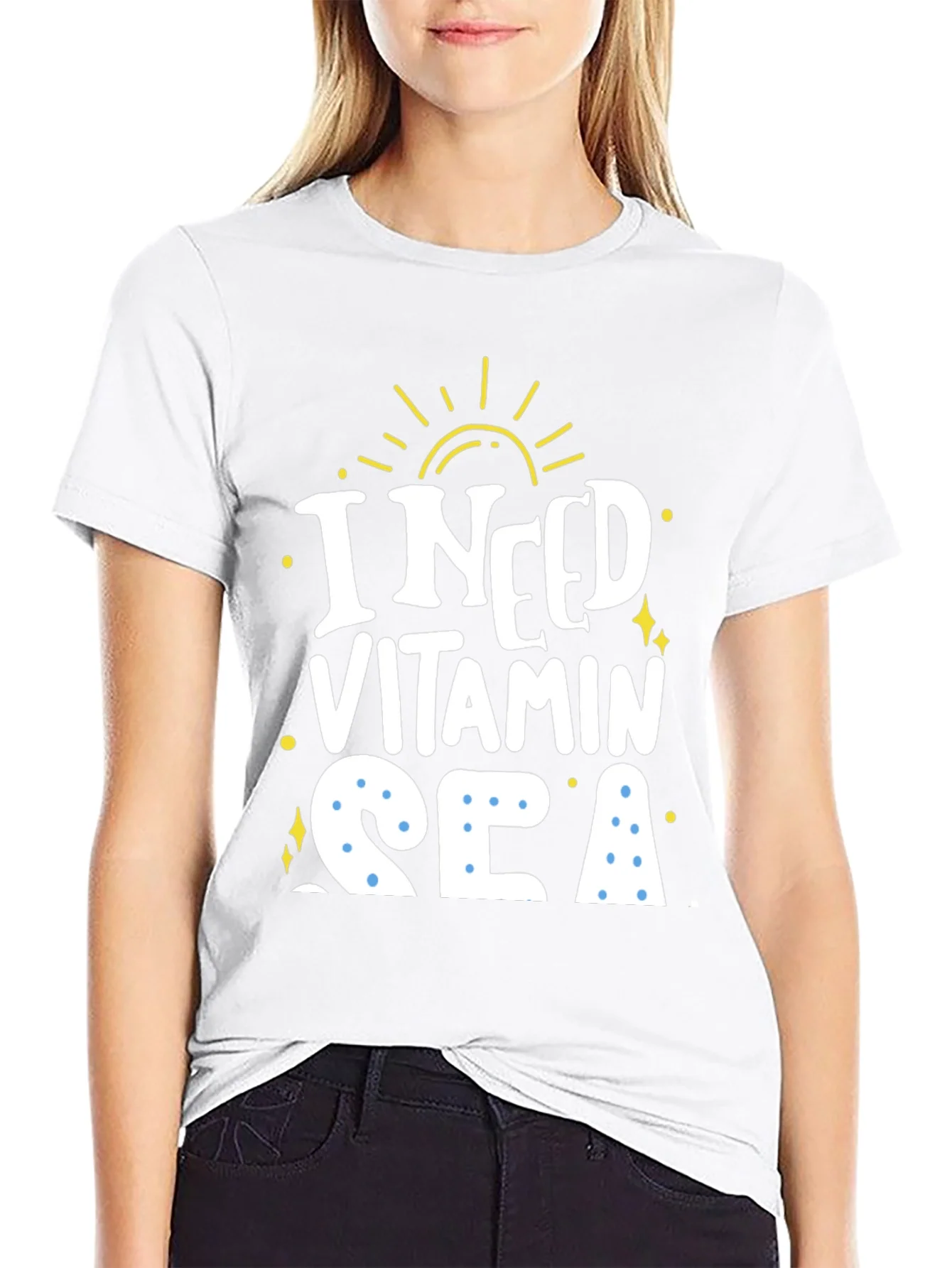 Rebbecca I Need Vitamin Sea Graphic T-Shirt