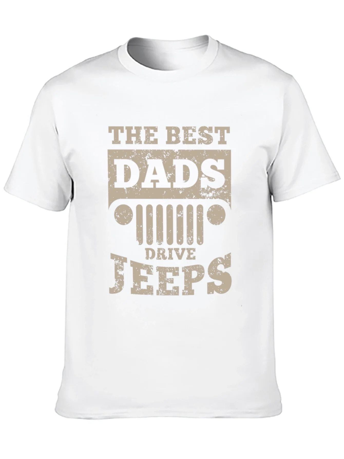 Camiseta Negra The Best Dads Drive Jeeps