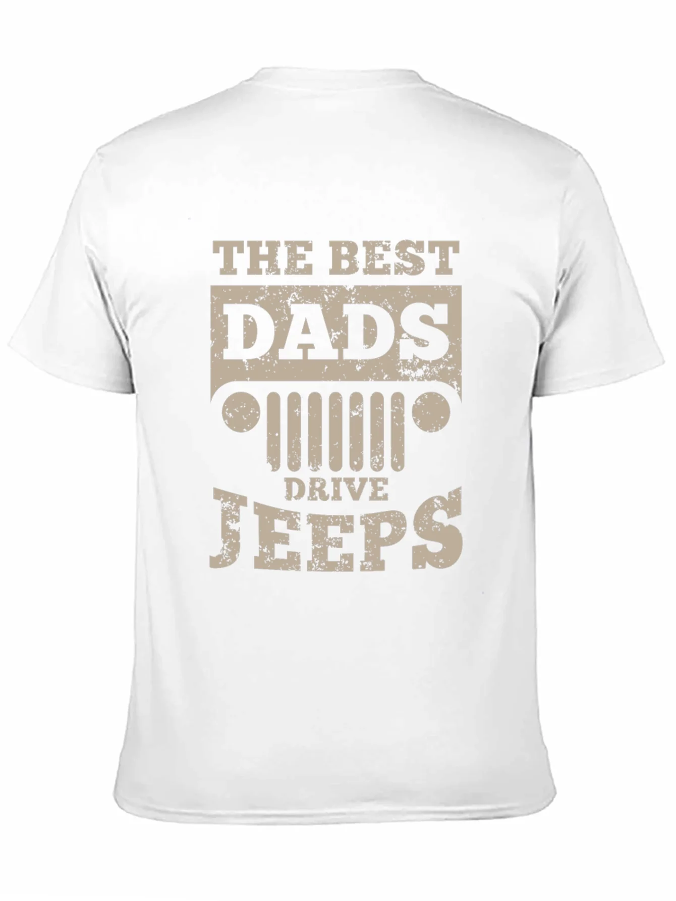 Camiseta Negra The Best Dads Drive Jeeps