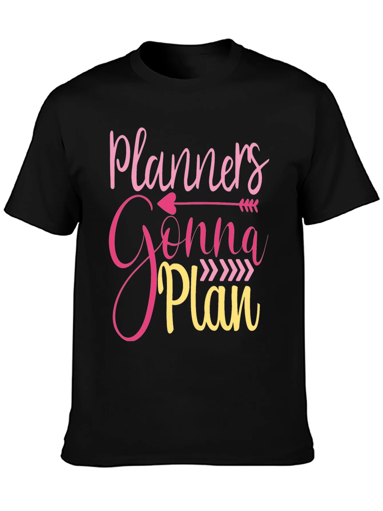 Camiseta Negra Planners Gonna Plan