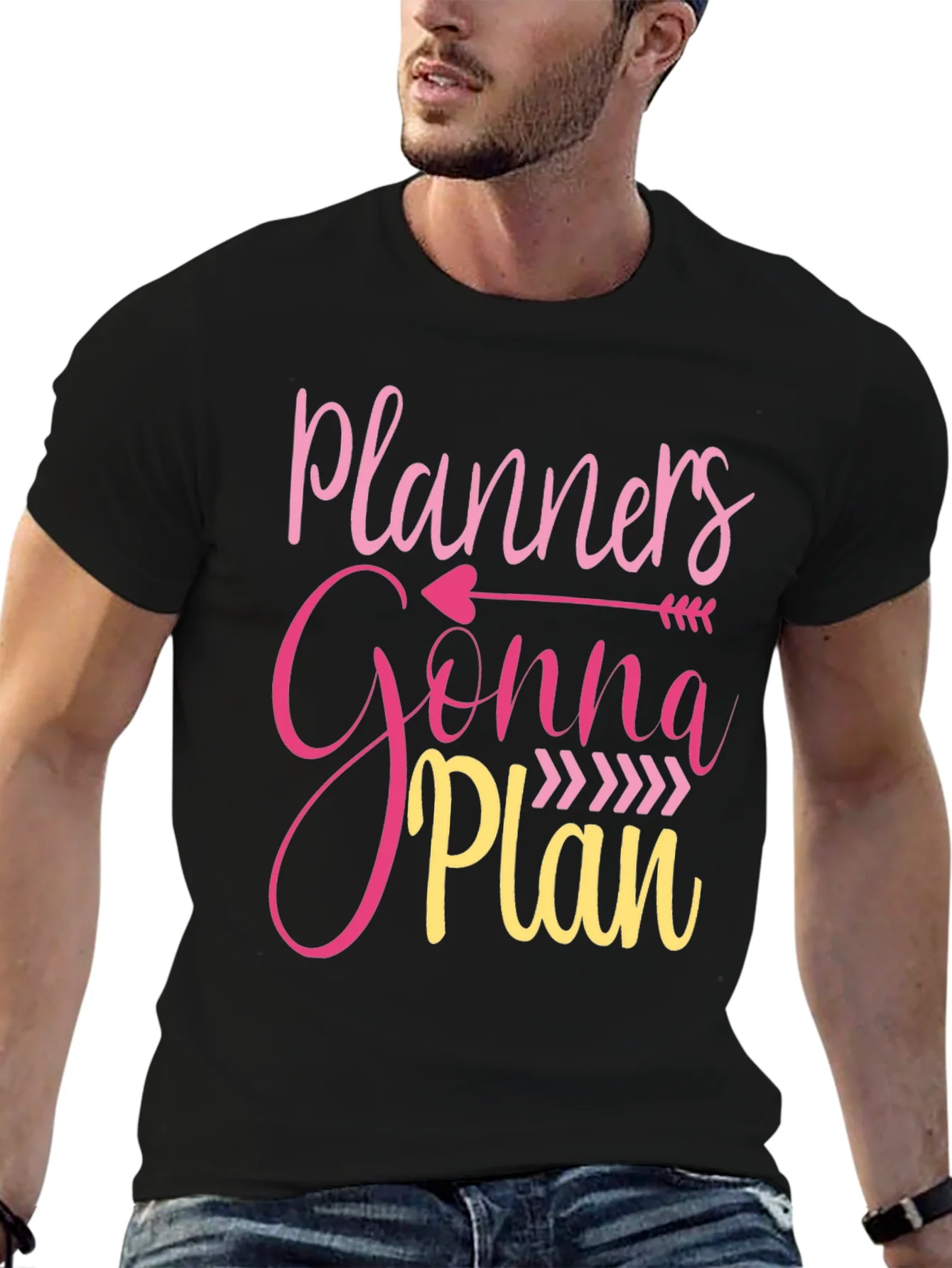 Camiseta Negra Planners Gonna Plan