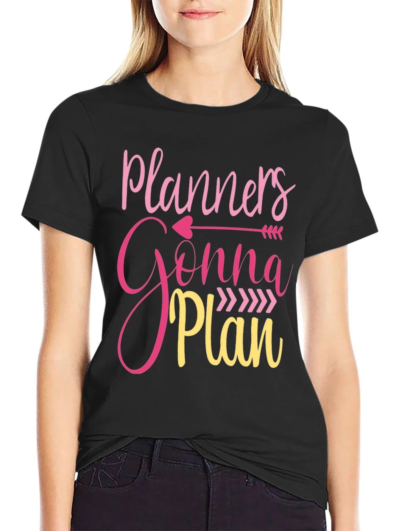 Camiseta Negra Planners Gonna Plan