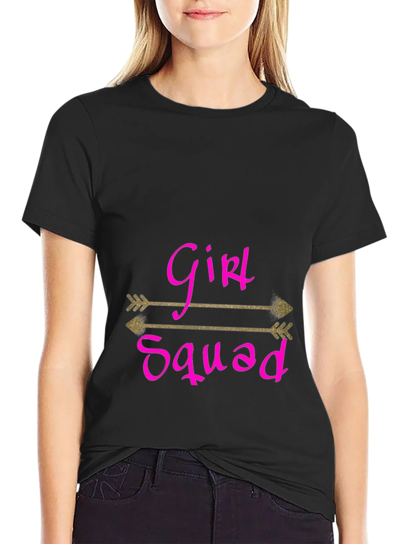 Camiseta Negra Girl Squad