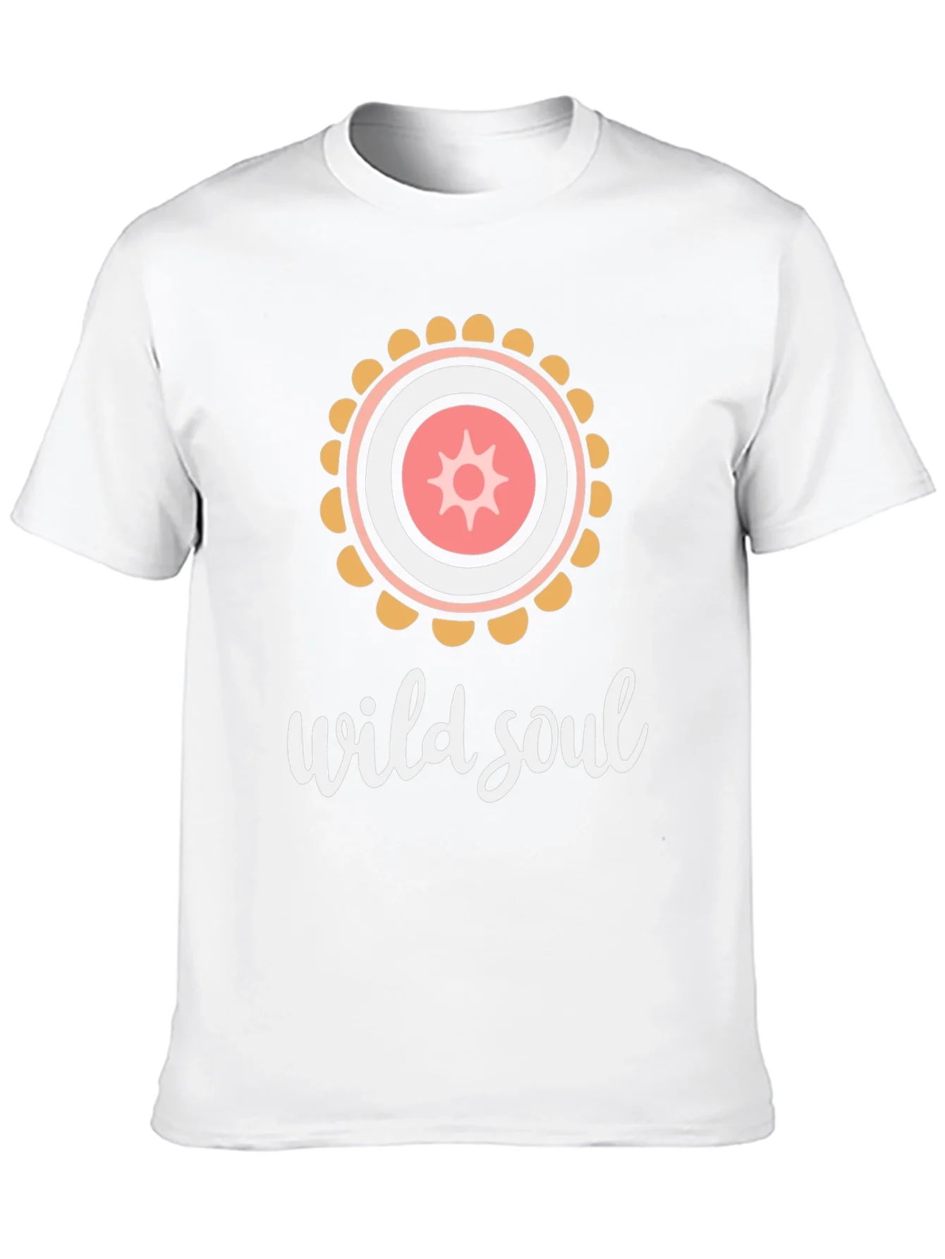 Camiseta Negra Alma Salvaje Dise?o Mandala