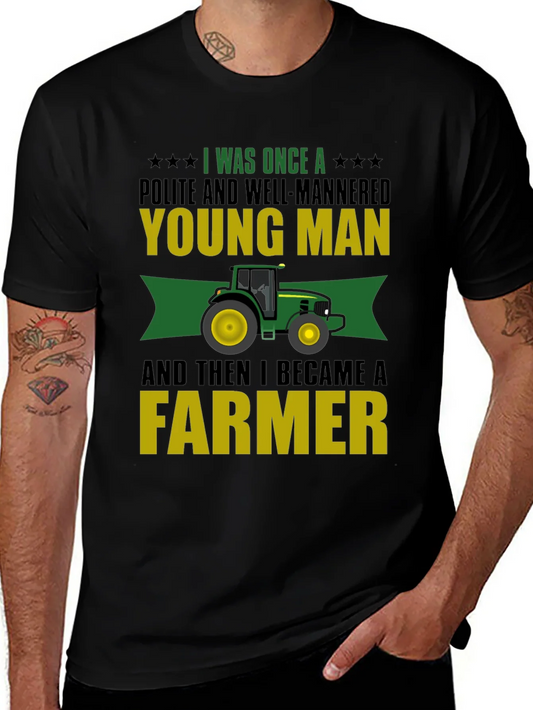Camiseta Hombre Granjero: Elegancia y Humor