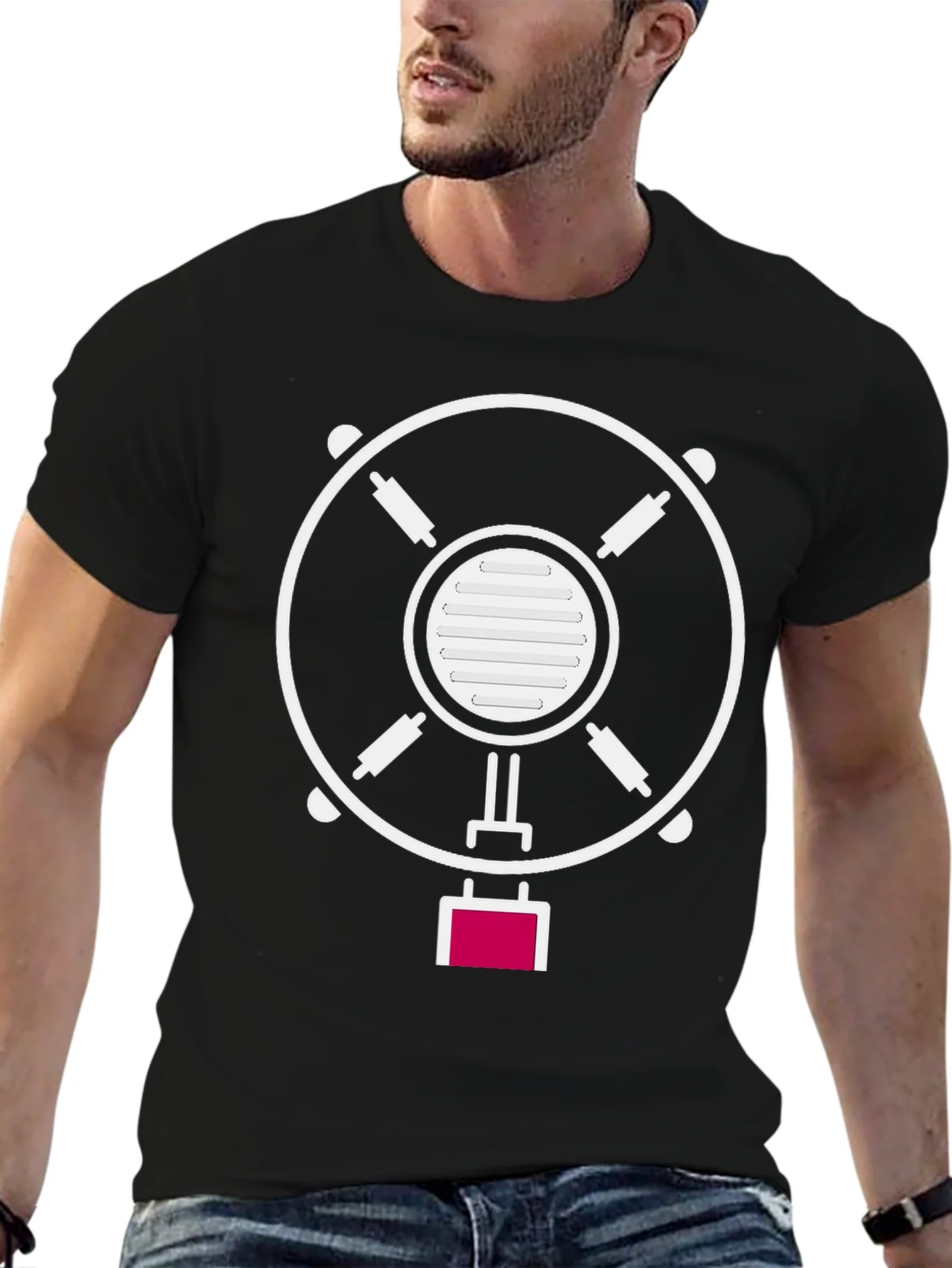 Rebbecca Microphone Graphic T-Shirt - Stylish Music Tee