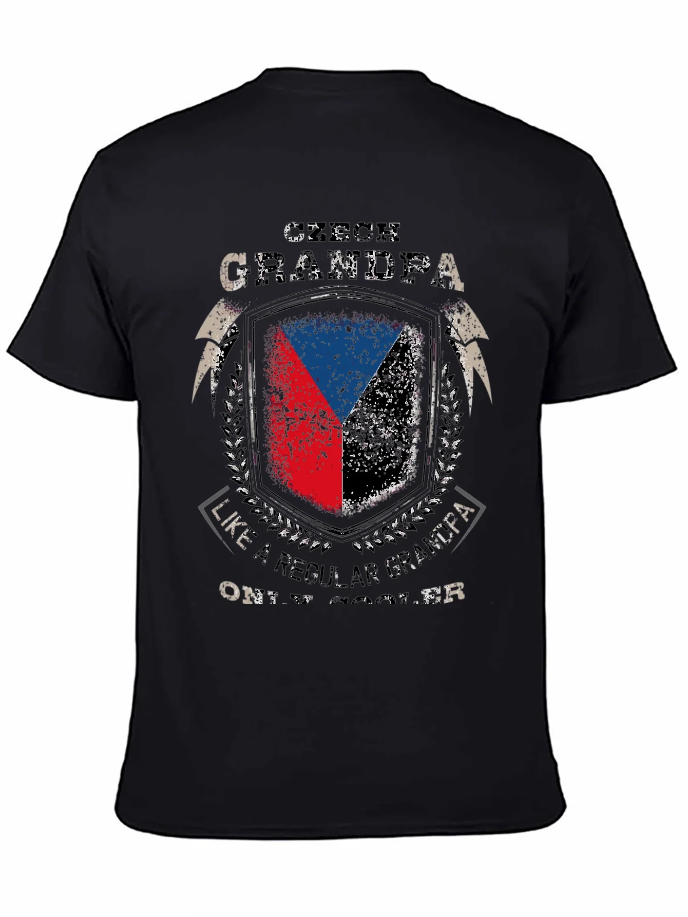 Rebbecca Czech GrandPa T-Shirt - Flag Shield Design