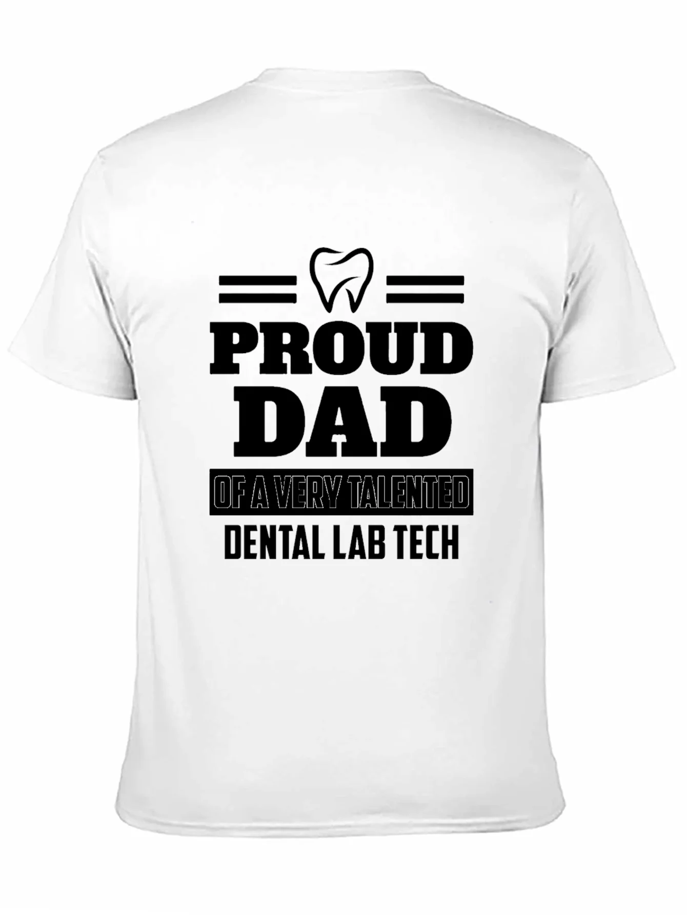 Camiseta Negra Pap¨¢ Orgulloso de T¨¦cnico Dental