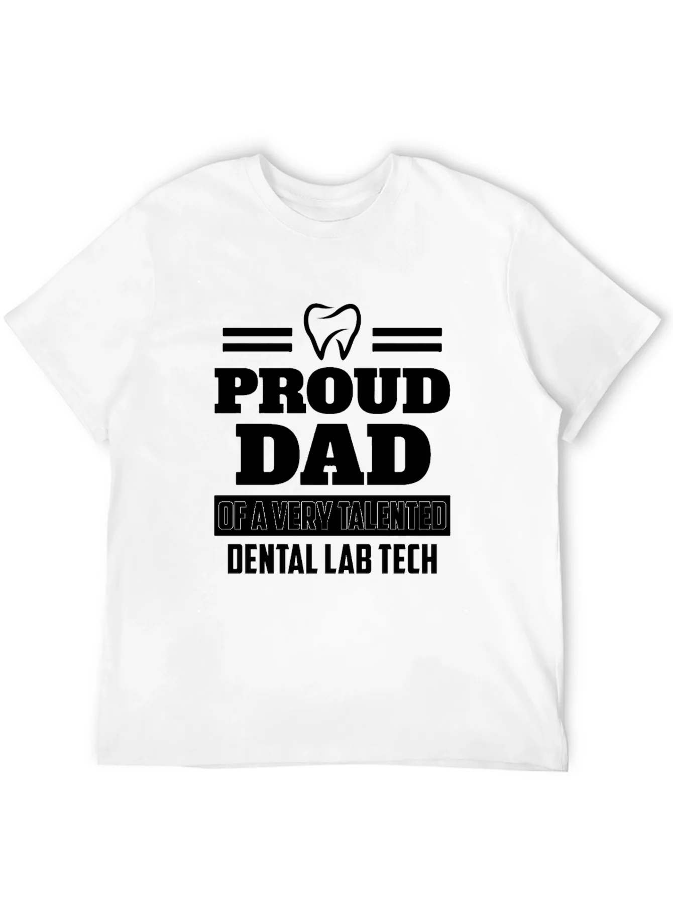 Camiseta Negra Pap¨¢ Orgulloso de T¨¦cnico Dental