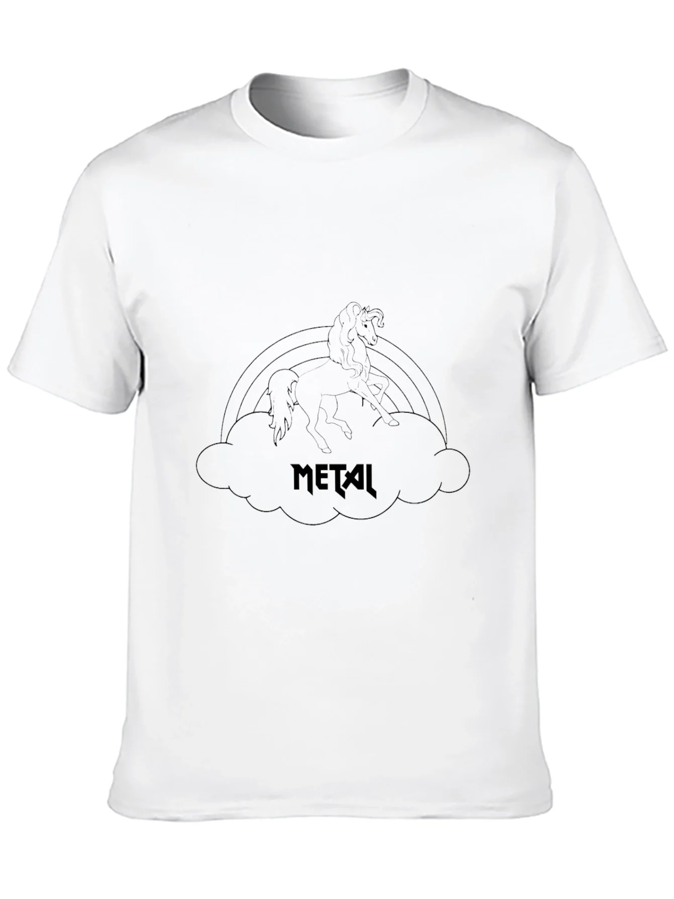 Rebbecca Metal Unicorn Rainbow Graphic Tee