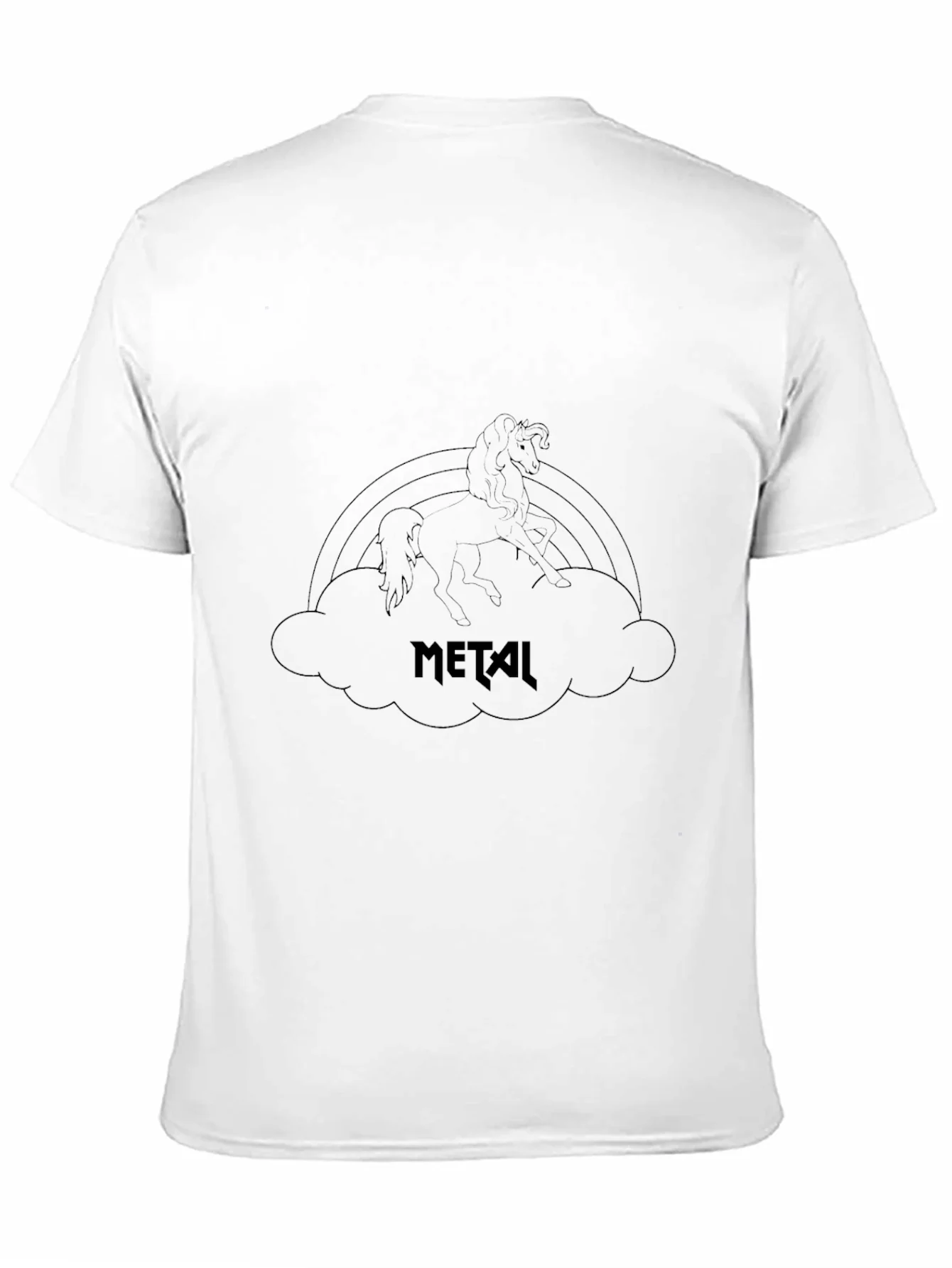 Rebbecca Metal Unicorn Rainbow Graphic Tee