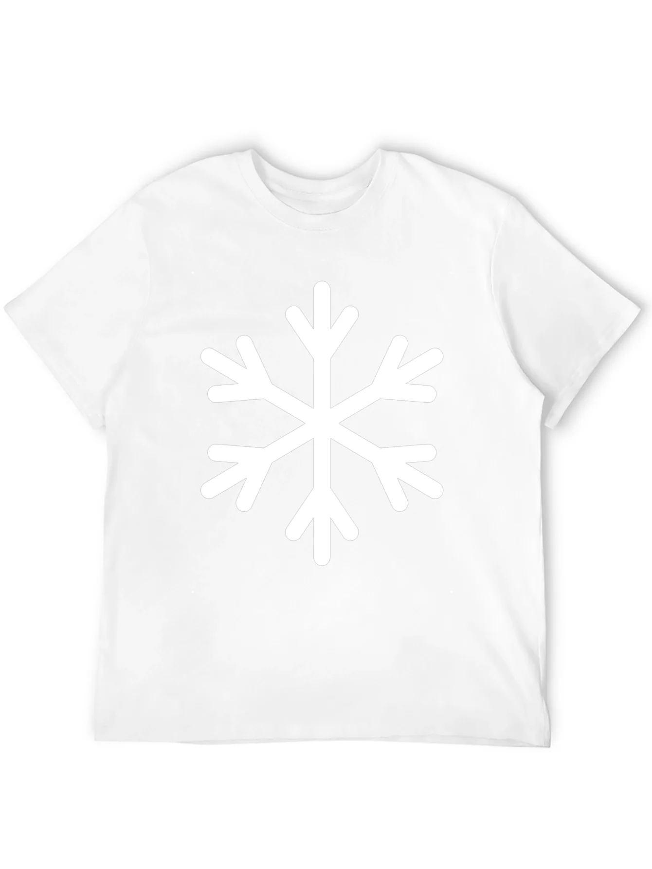 Camiseta Negra Copo de Nieve Invierno
