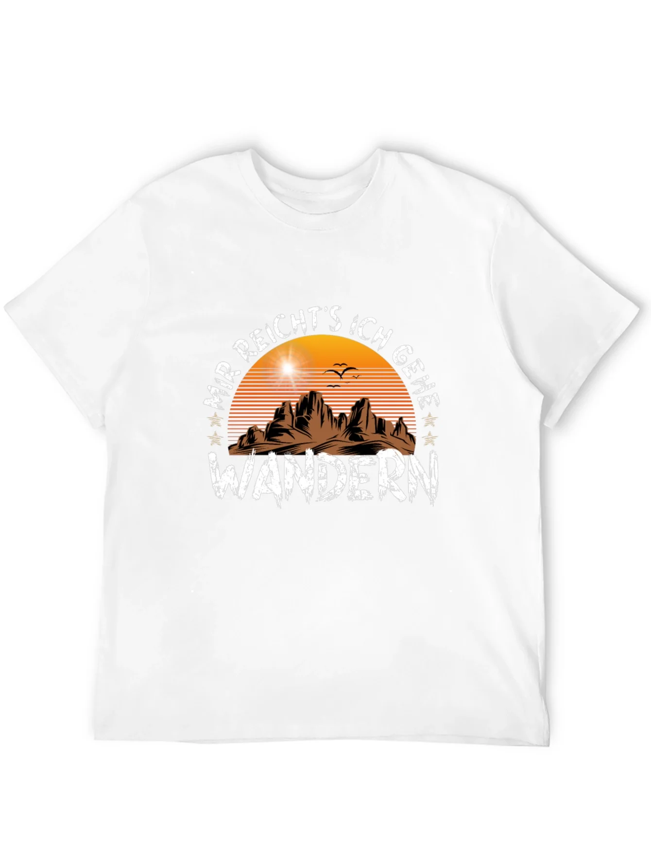 Camiseta Negra Wandern: ?Aventura al Aire Libre!
