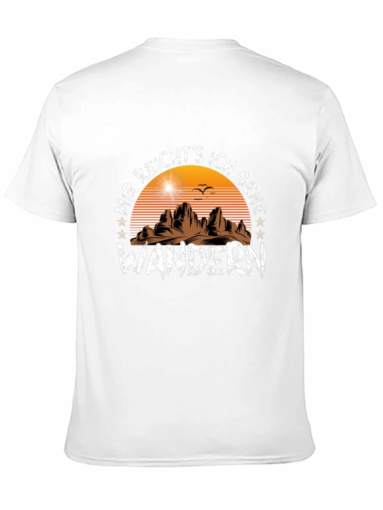 Camiseta Negra Wandern: ?Aventura al Aire Libre!