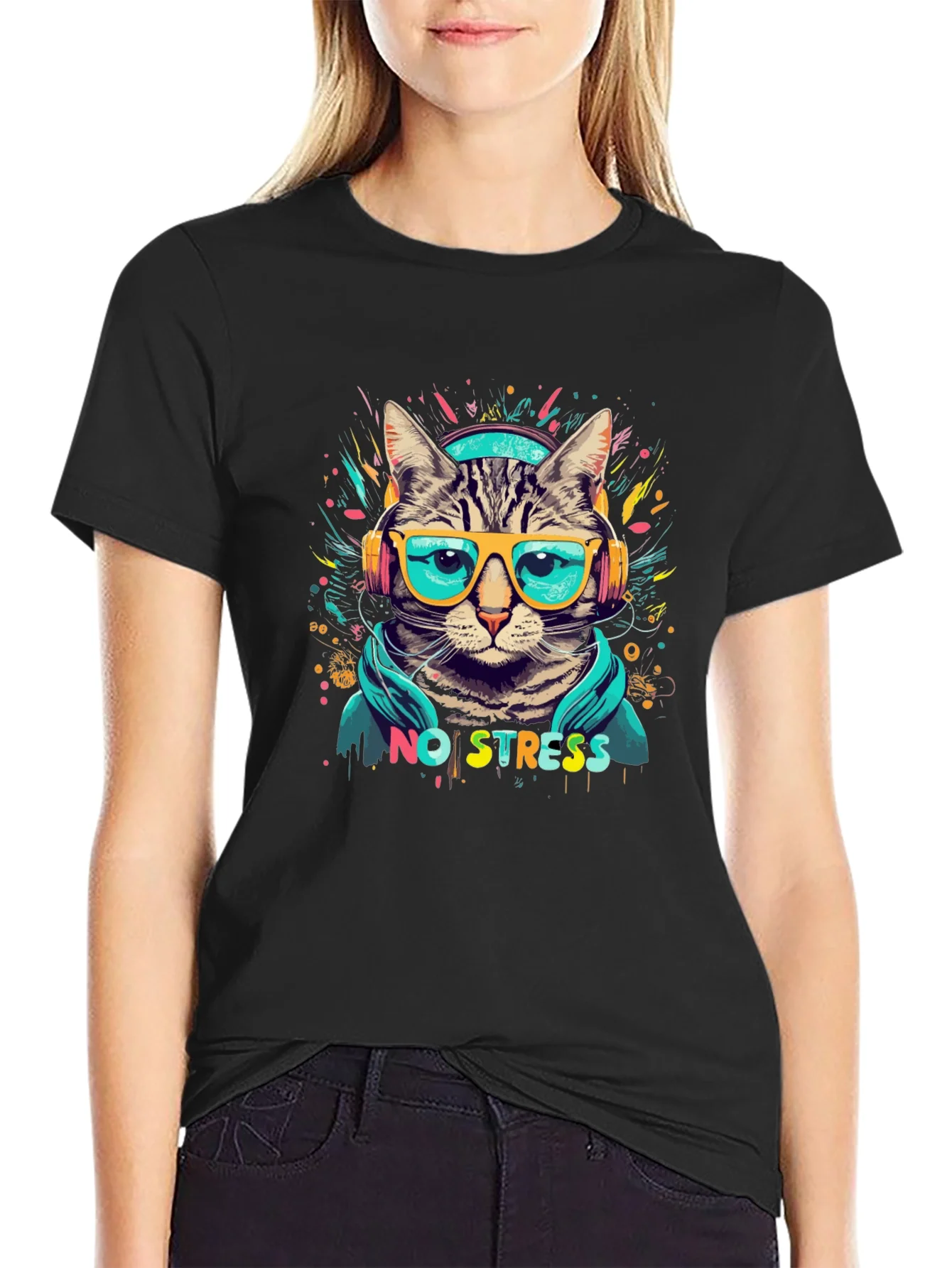 Rebbecca Cool Cat No Stress T-Shirt