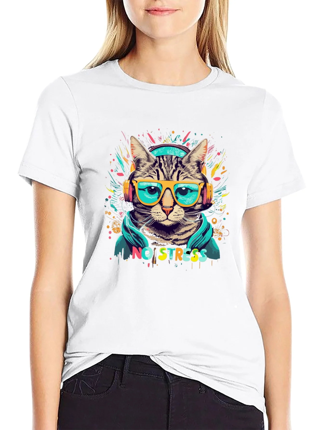 Rebbecca Cool Cat No Stress T-Shirt
