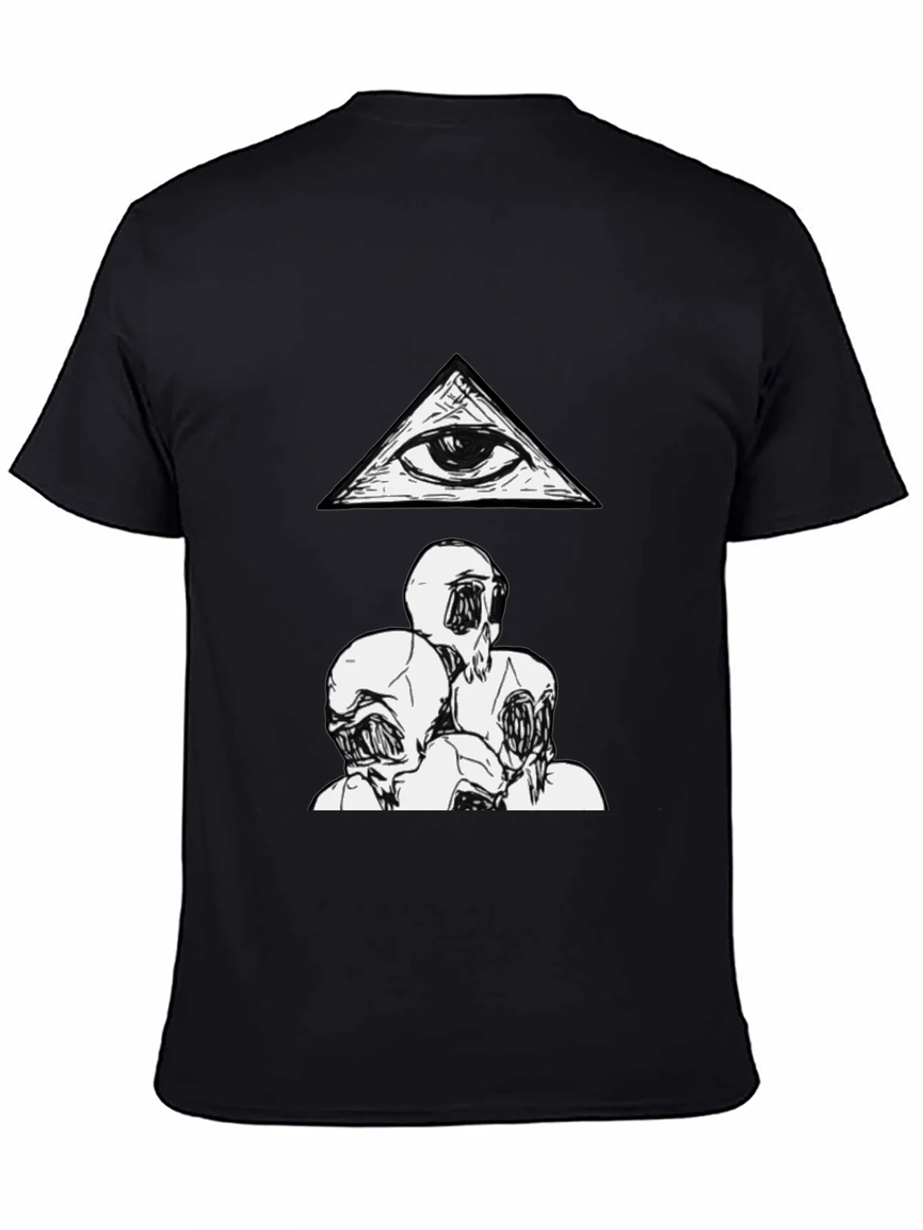 Camiseta negra con dise?o Illuminati