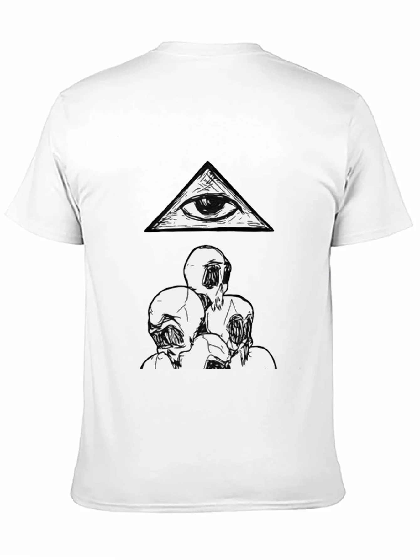 Camiseta negra con dise?o Illuminati