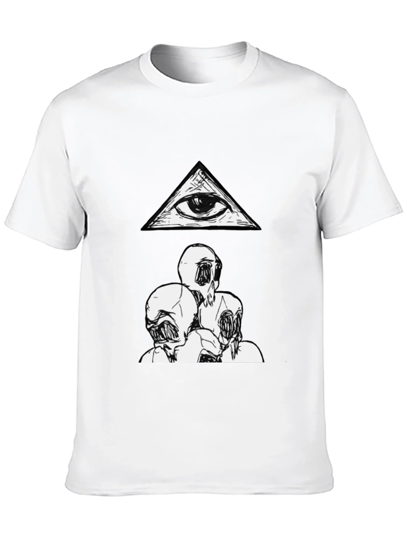 Camiseta negra con dise?o Illuminati