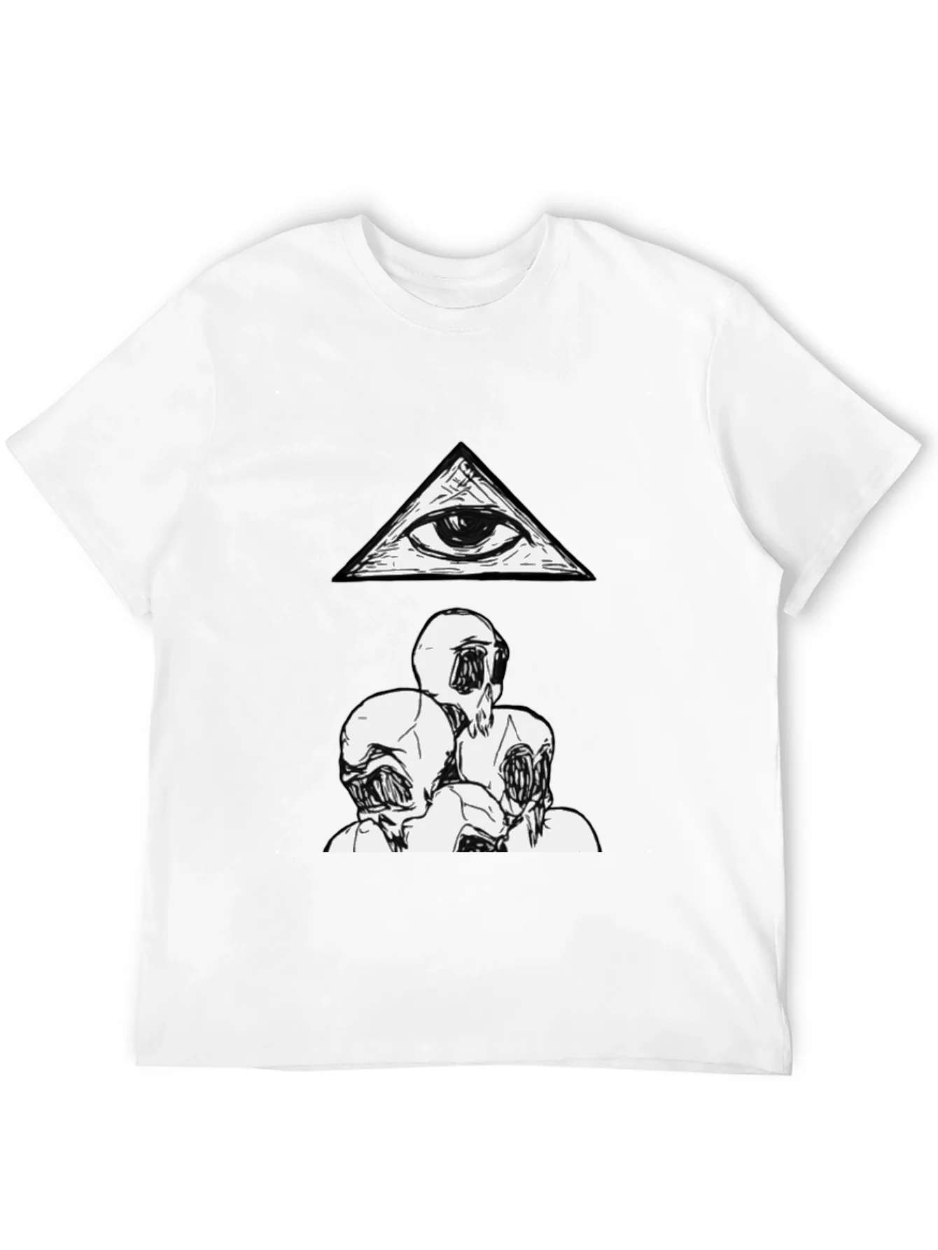 Camiseta negra con dise?o Illuminati
