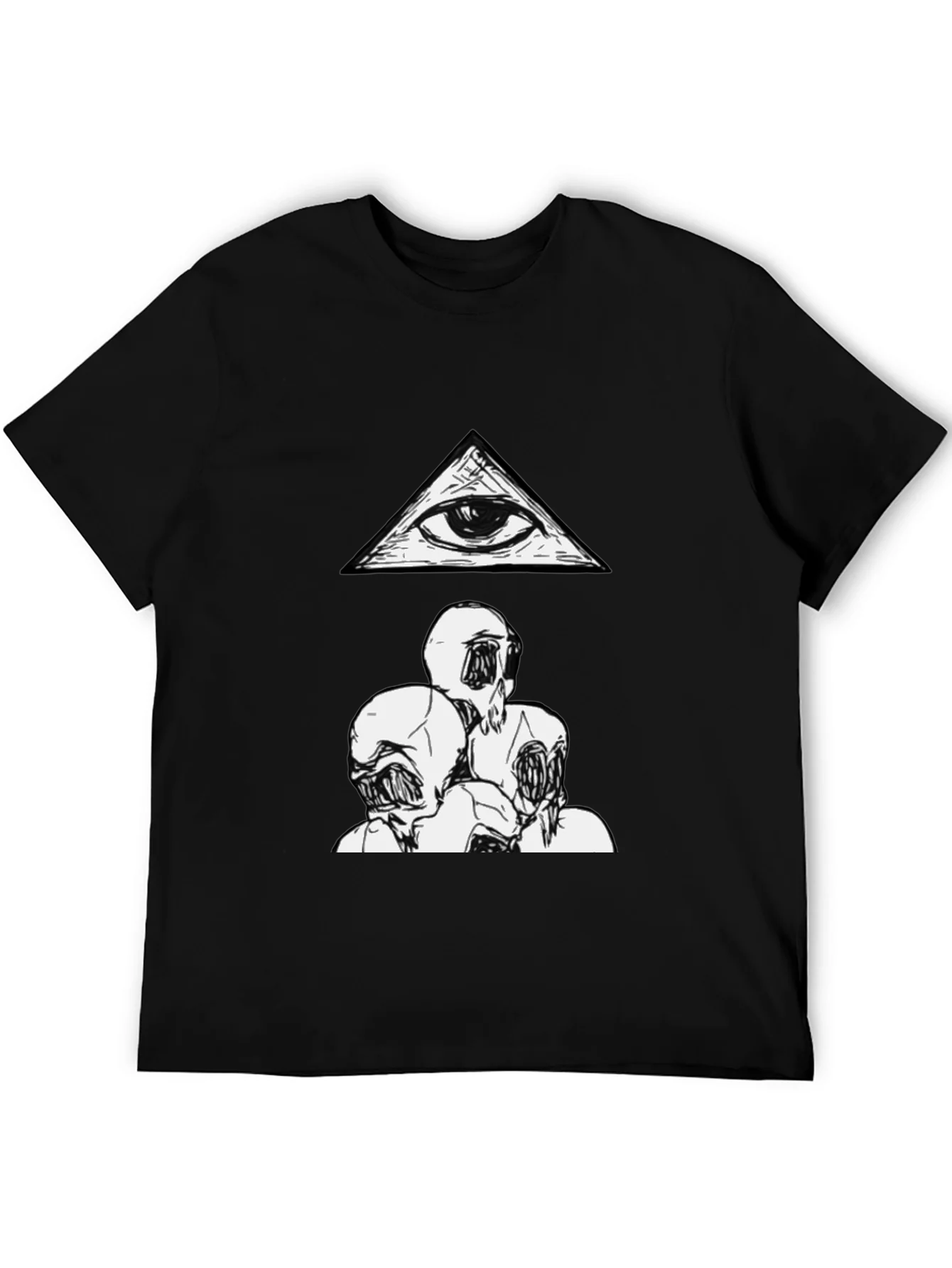 Camiseta negra con dise?o Illuminati