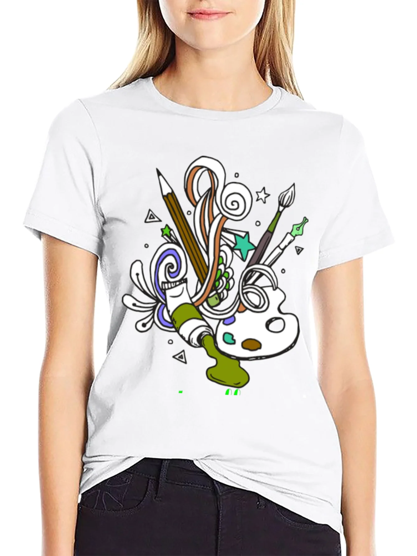 Rebbecca Creative Art T-Shirt - Artistic Design Tee
