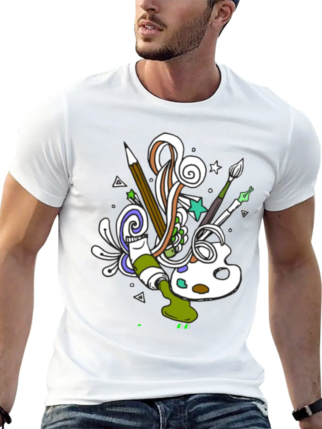 Rebbecca Creative Art T-Shirt - Artistic Design Tee
