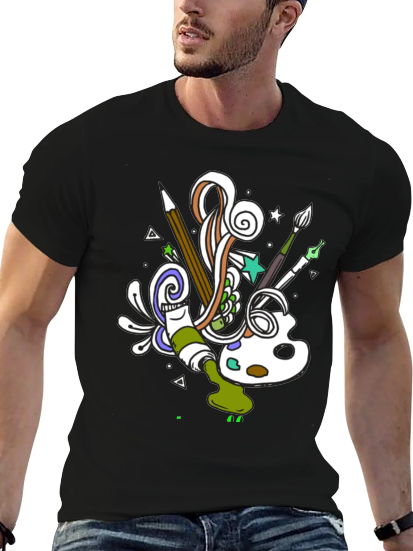 Rebbecca Creative Art T-Shirt - Artistic Design Tee