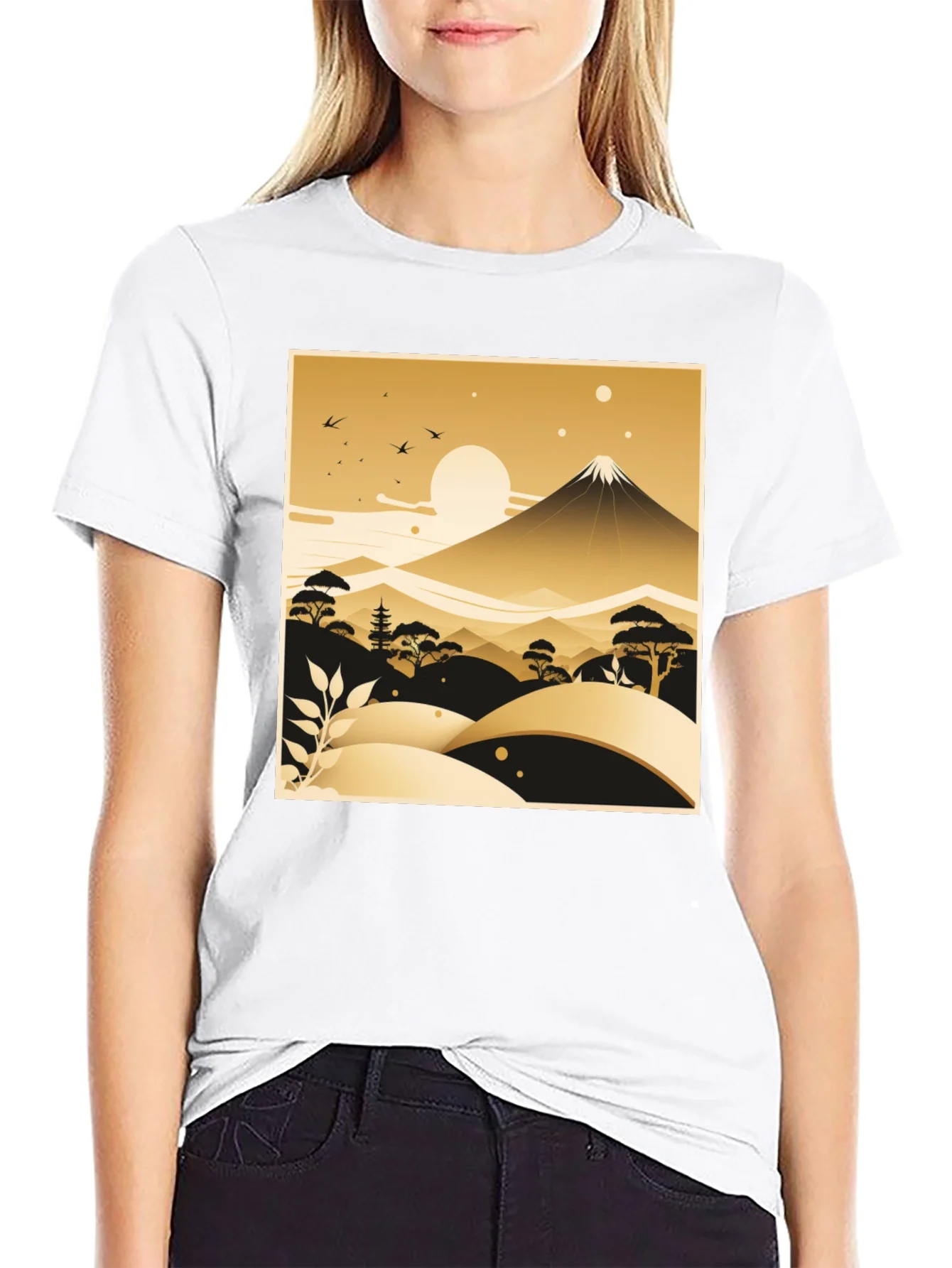 Rebbecca Japanese Landscape Graphic Tee