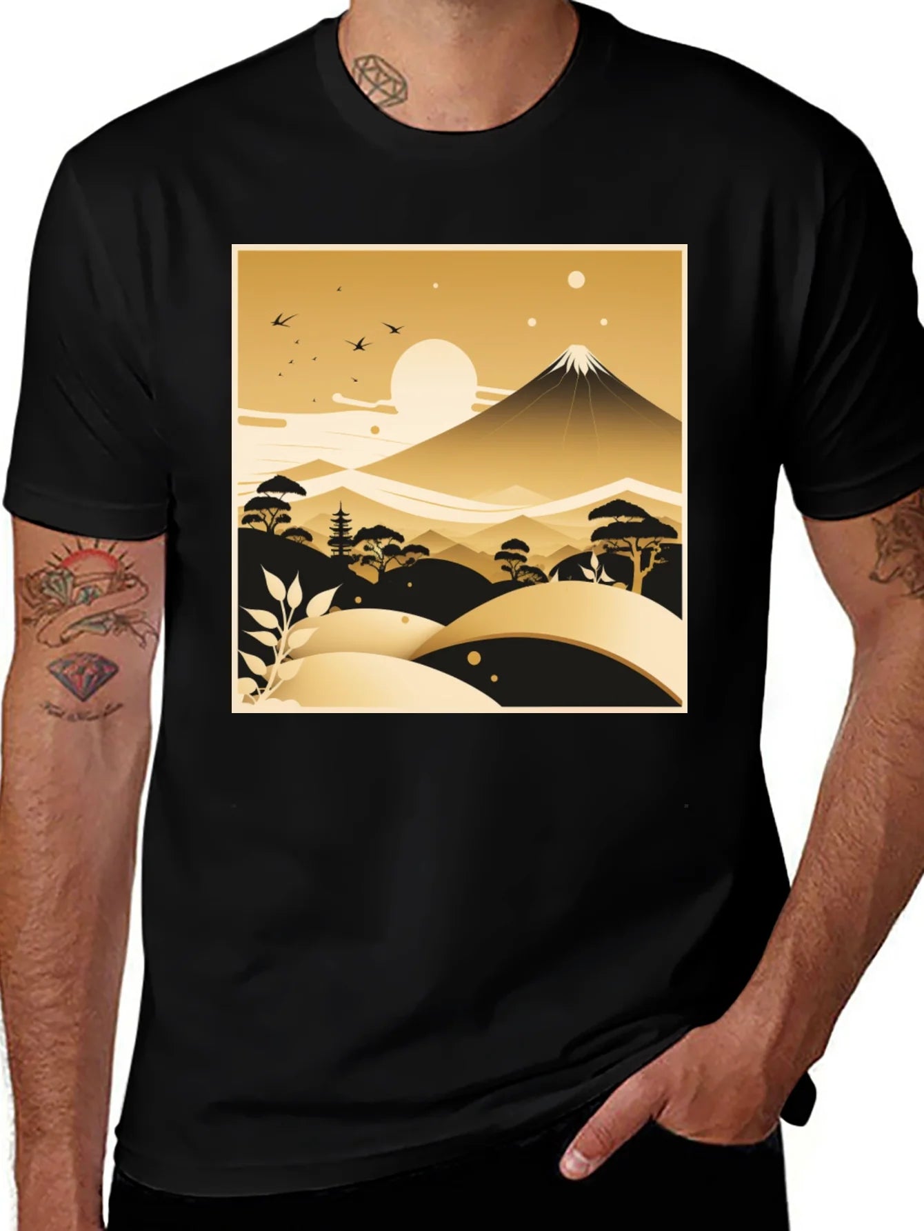 Rebbecca Japanese Landscape Graphic Tee