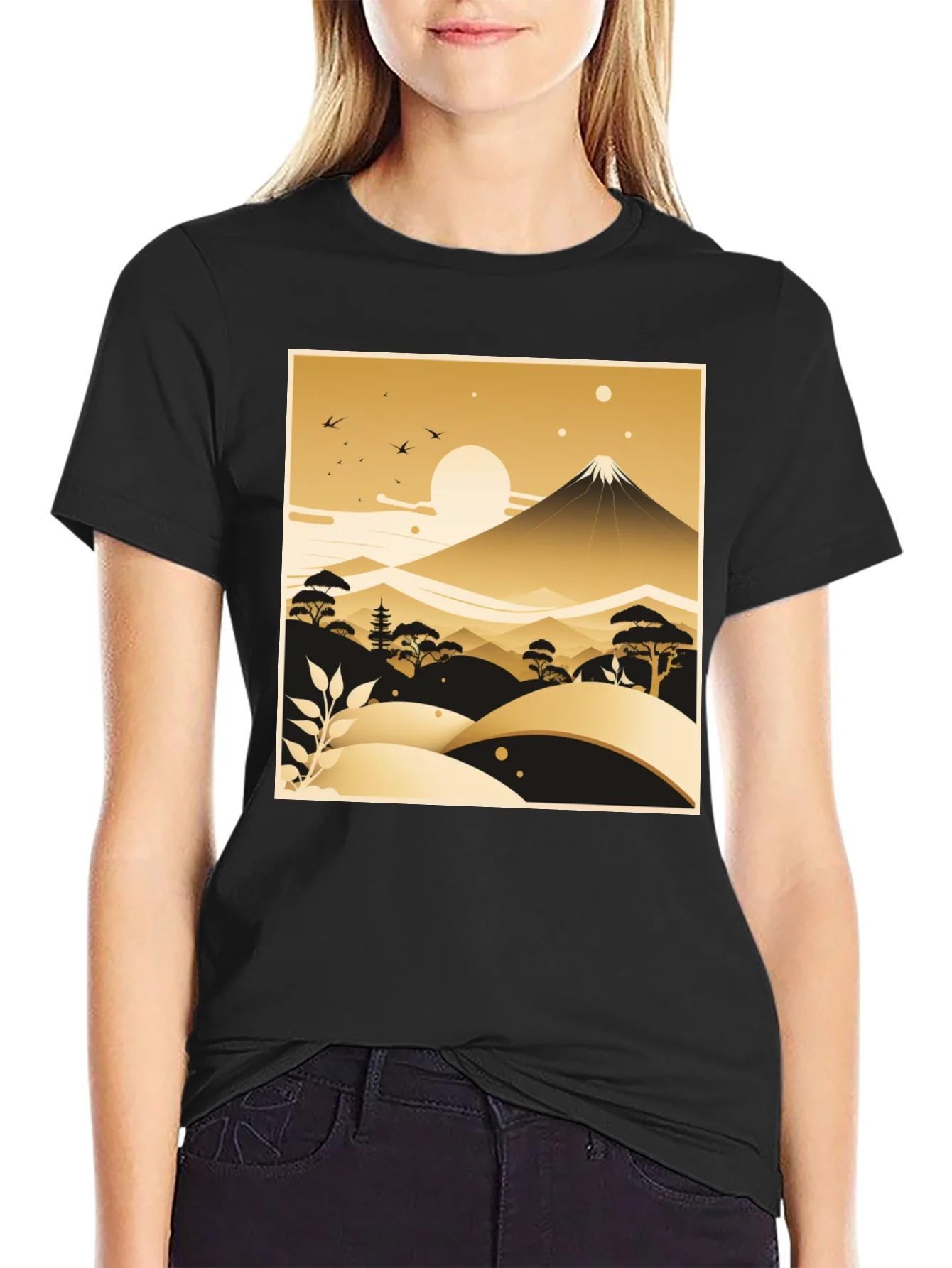 Rebbecca Japanese Landscape Graphic Tee