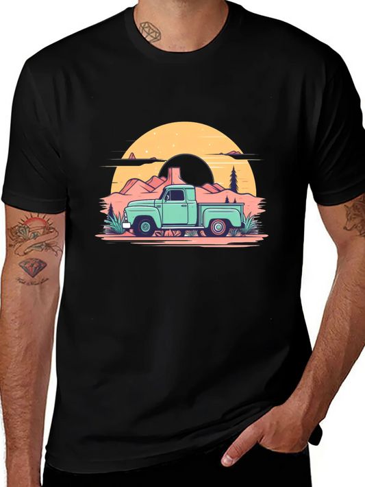 Rebbecca Retro Truck Graphic Tee - Black