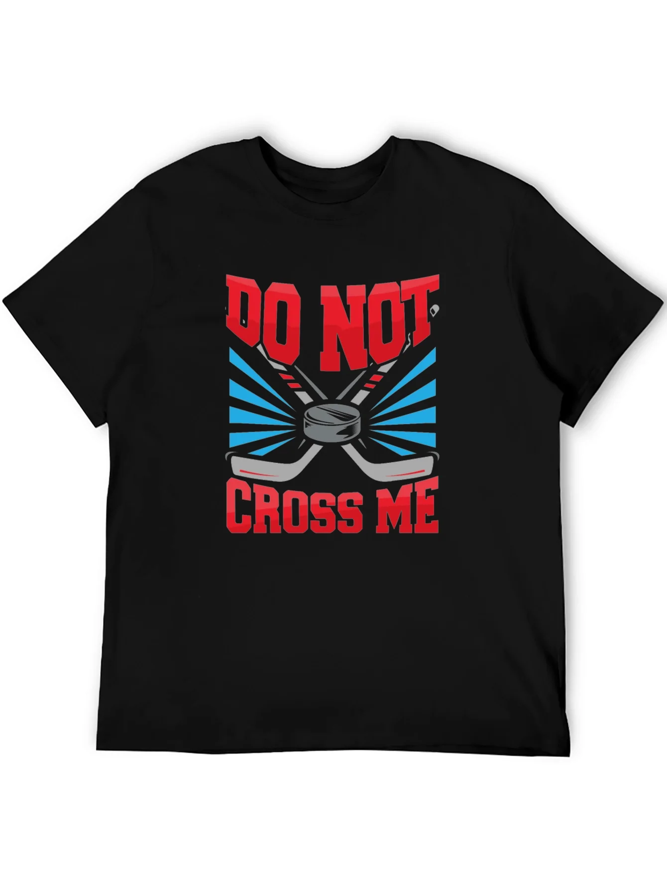 Camiseta Negra Do Not Cross Me Hockey