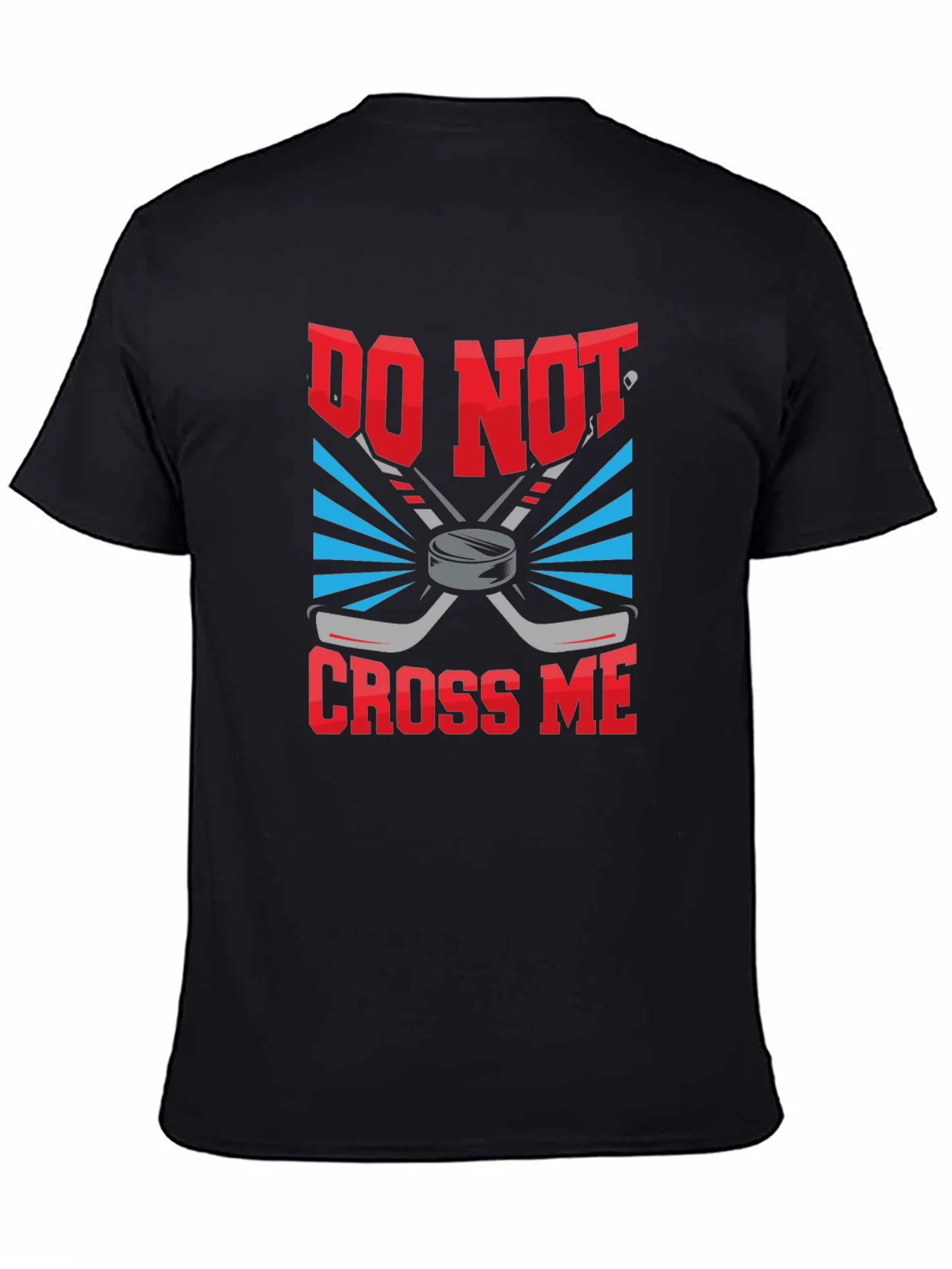 Camiseta Negra Do Not Cross Me Hockey