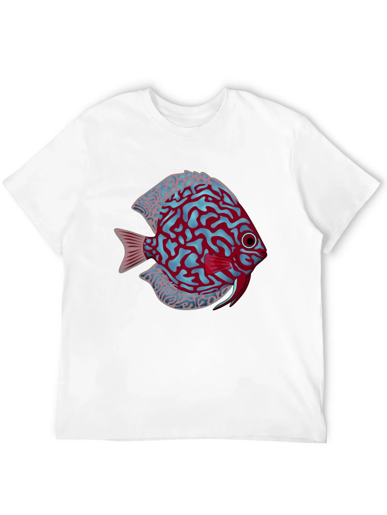 Rebbecca Cool Graphic Fish Print Black Tee