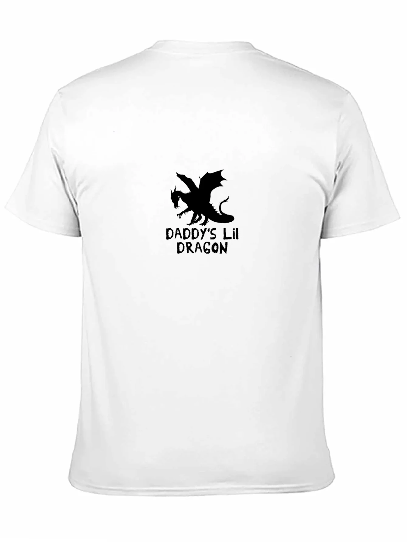 Camiseta Negra Daddys Lil Dragon para Hombre